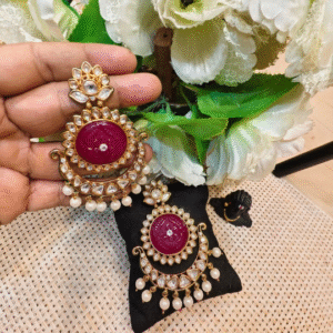 Kundan | Polki earrings,