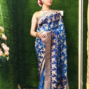Pure chinon silk saree
