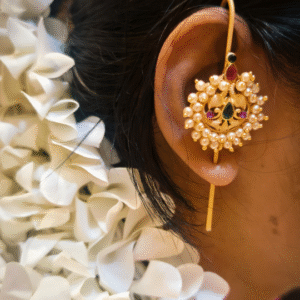designer ear cuff | Maharashtrian jewellery