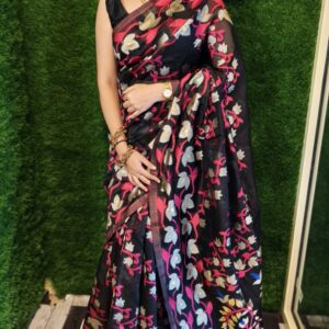 BLACK Banarasi saree