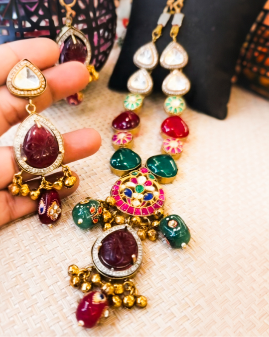 Meenakari Kundan Rani Haar