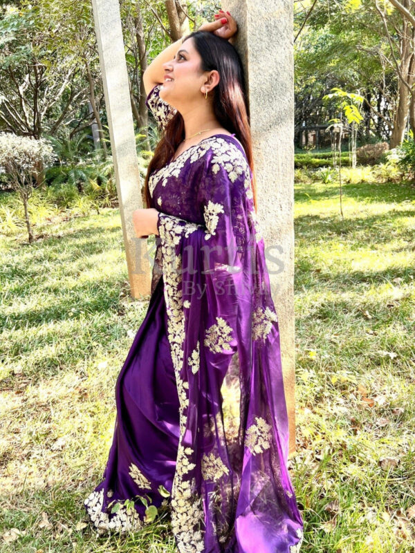 Rangoli Pure silk embroidery saree | By Neely Vora - Image 2